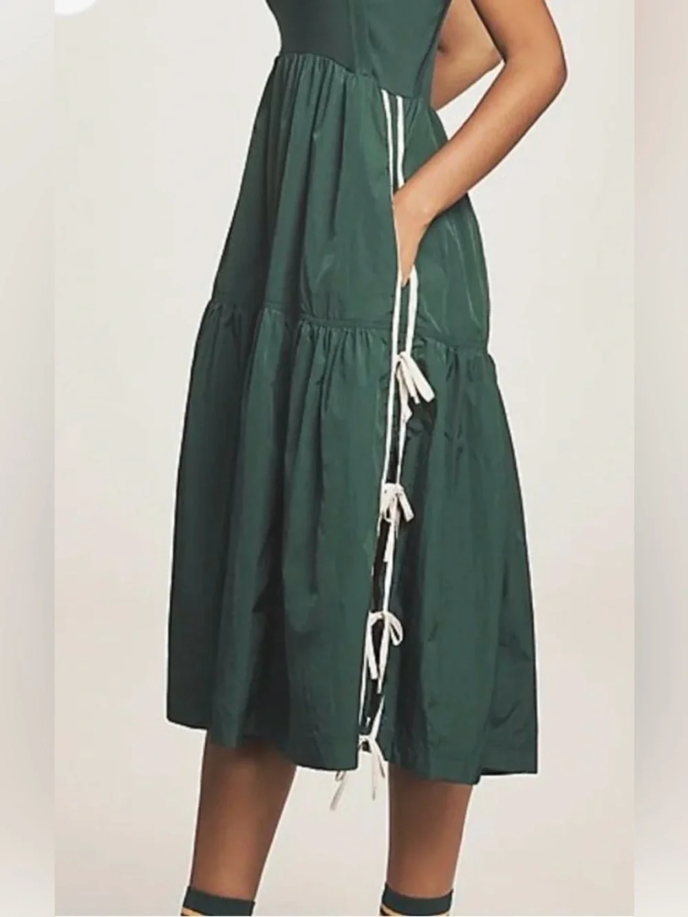 NWT Size M - The Bowline Tiered Cotton Midi Dress Daily Practice (NWT US$ 118) - Picture 5 of 16